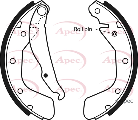 APEC fékpofakészlet - SHU494 - TothCarparts