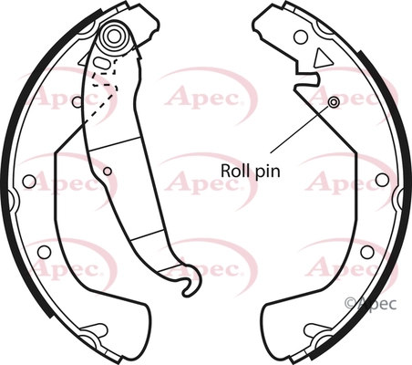 APEC fékpofakészlet - SHU552 - TothCarparts