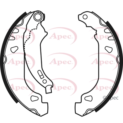 APEC fékpofakészlet - SHU565 - TothCarparts