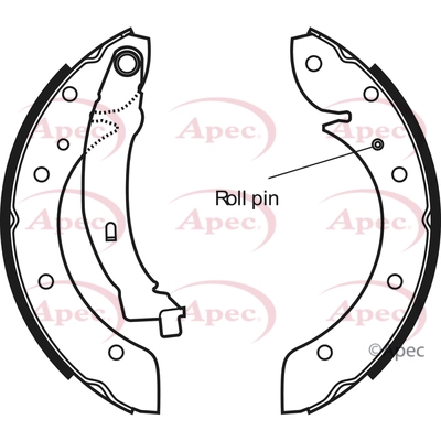 APEC fékpofakészlet - SHU570 - TothCarparts