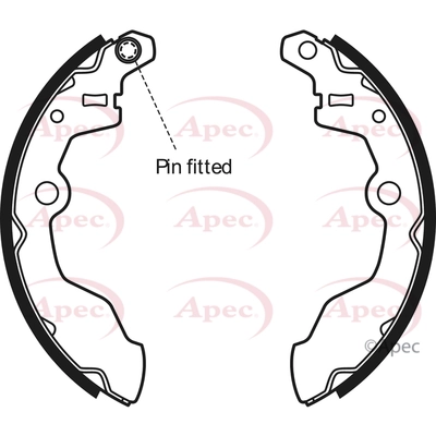 APEC fékpofakészlet - SHU597 - TothCarparts