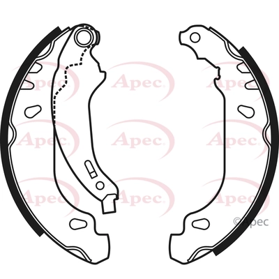 APEC fékpofakészlet - SHU607 - TothCarparts