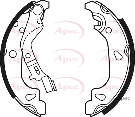 APEC fékpofakészlet - SHU623 - TothCarparts