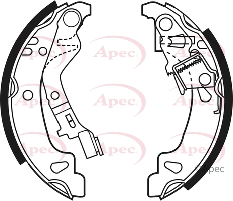 APEC fékpofakészlet - SHU624 - TothCarparts