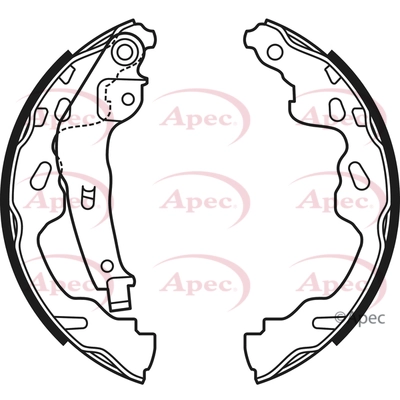 APEC fékpofakészlet - SHU670 - TothCarparts