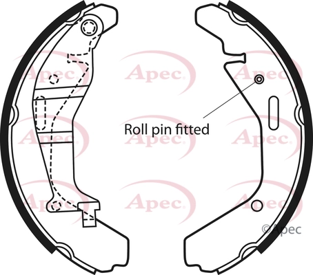 APEC fékpofakészlet - SHU694 - TothCarparts