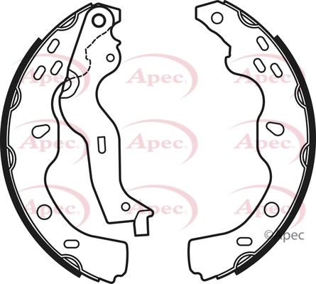 APEC fékpofakészlet - SHU722 - TothCarparts