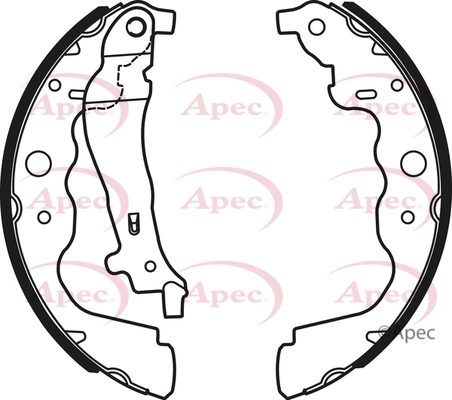 APEC fékpofakészlet - SHU735 - TothCarparts