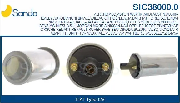 SANDO gyújtótekercs - SIC38000.0 - TothCarparts