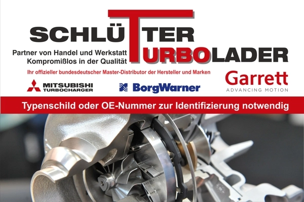 SCHLÜTTER TURBOLADER töltő, feltöltés - SIEHE TYPENSCHILD TURB - TothCarparts