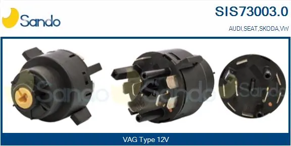SANDO gyújtás/indítás kapcsoló - SIS73003.0 - TothCarparts