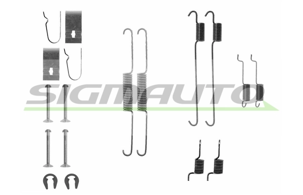 SIGMAUTO tartozékkészlet, fékpofa - SK0815 - TothCarparts