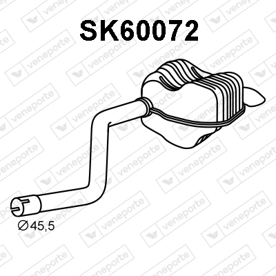 VENEPORTE hátsó hangtompító - SK60072 - TothCarparts