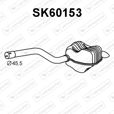 VENEPORTE hátsó hangtompító - SK60153 - TothCarparts