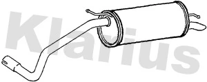 KLARIUS hátsó hangtompító - SK77D - TothCarparts