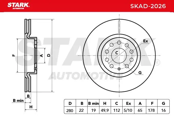 Stark féktárcsa - SKAD-2026 - TothCarparts