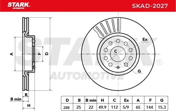 Stark féktárcsa - SKAD-2027 - TothCarparts