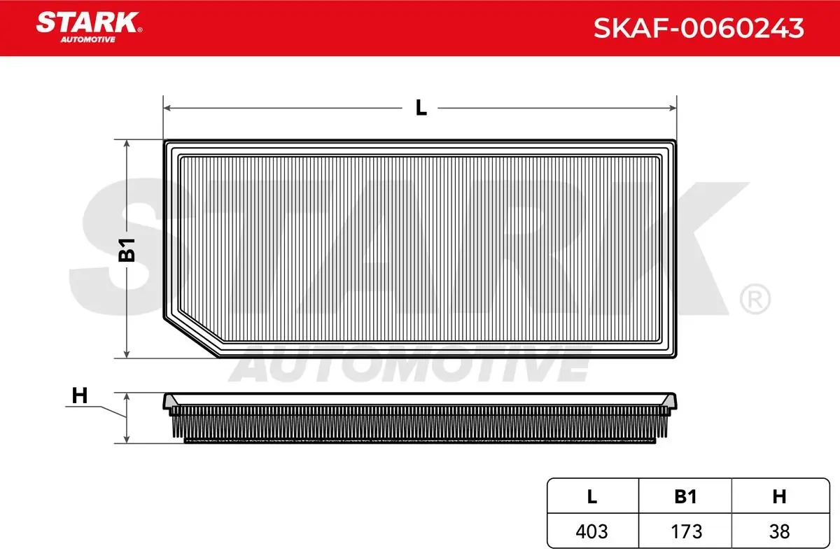 Stark légszűrő - SKAF-0060243 - TothCarparts
