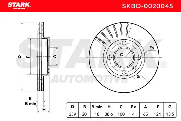 Stark féktárcsa - SKBD-0020045 - TothCarparts