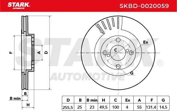 Stark féktárcsa - SKBD-0020059 - TothCarparts