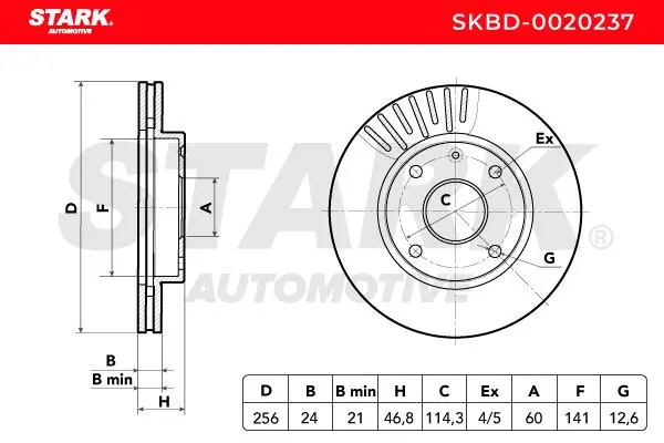 Stark féktárcsa - SKBD-0020237 - TothCarparts