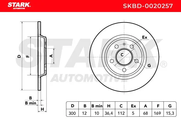 Stark féktárcsa - SKBD-0020257 - TothCarparts