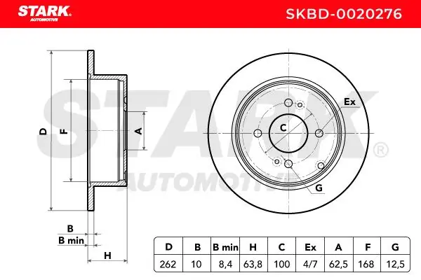 Stark féktárcsa - SKBD-0020276 - TothCarparts