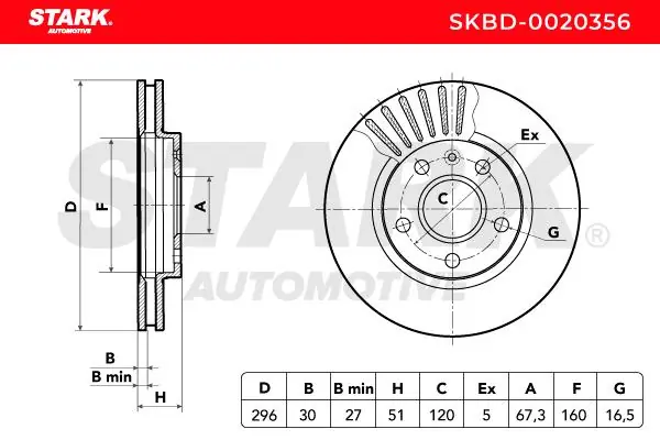 Stark féktárcsa - SKBD-0020356 - TothCarparts