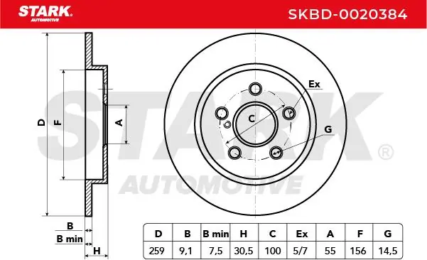 Stark féktárcsa - SKBD-0020384 - TothCarparts