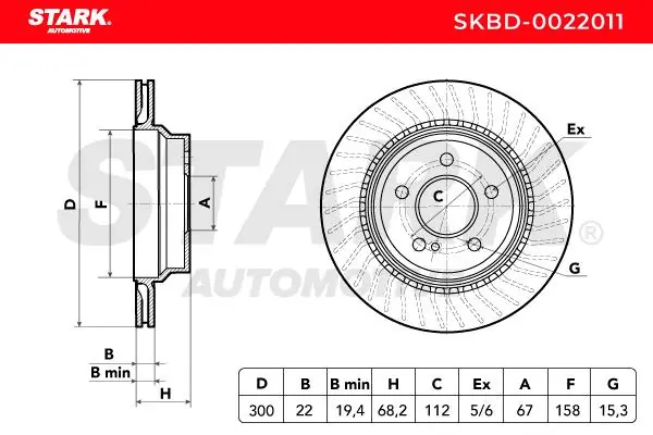 Stark féktárcsa - SKBD-0022011 - TothCarparts