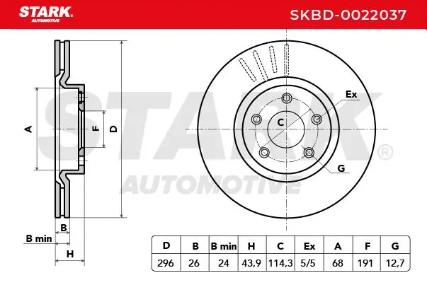 Stark féktárcsa - SKBD-0022037 - TothCarparts