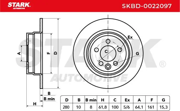 Stark féktárcsa - SKBD-0022097 - TothCarparts