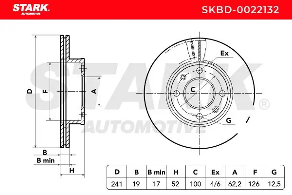 Stark féktárcsa - SKBD-0022132 - TothCarparts