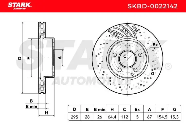 Stark féktárcsa - SKBD-0022142 - TothCarparts