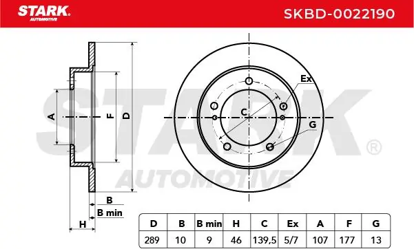 Stark féktárcsa - SKBD-0022190 - TothCarparts