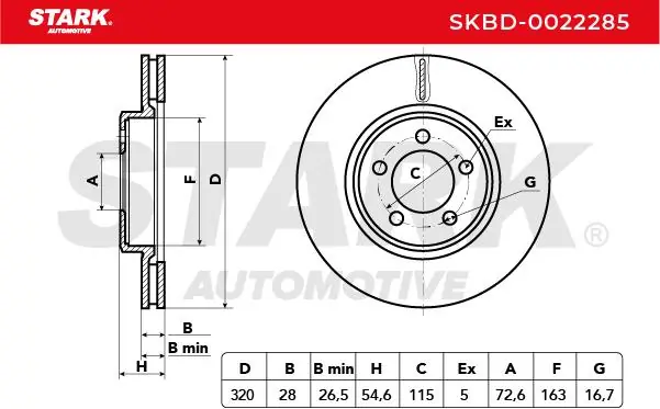 Stark féktárcsa - SKBD-0022285 - TothCarparts