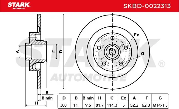 Stark féktárcsa - SKBD-0022313 - TothCarparts