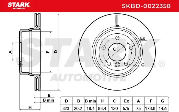 Stark féktárcsa - SKBD-0022358 - TothCarparts