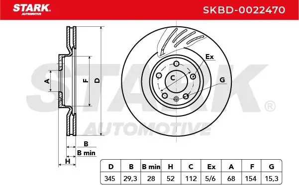 Stark féktárcsa - SKBD-0022470 - TothCarparts