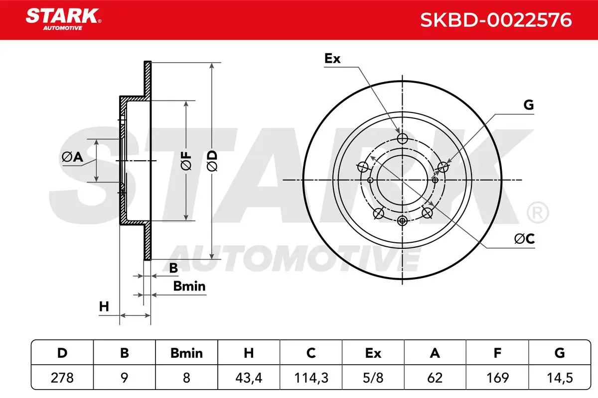 Stark féktárcsa - SKBD-0022576 - TothCarparts