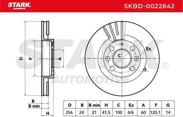 Stark féktárcsa - SKBD-0022842 - TothCarparts