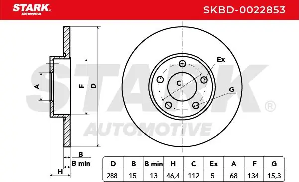 Stark féktárcsa - SKBD-0022853 - TothCarparts