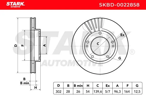 Stark féktárcsa - SKBD-0022858 - TothCarparts