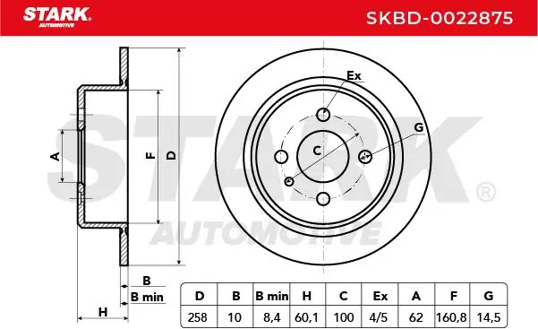 Stark féktárcsa - SKBD-0022875 - TothCarparts