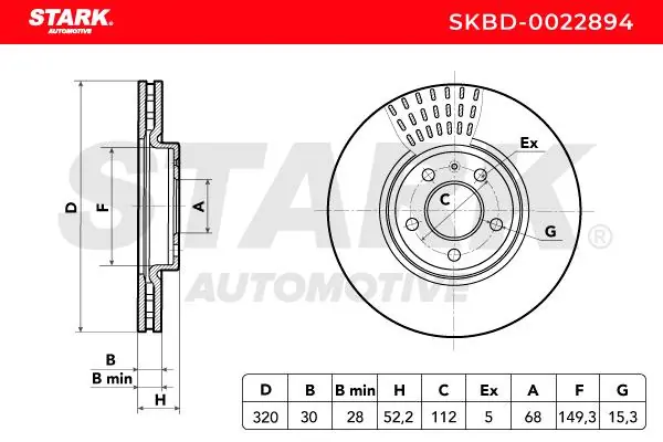 Stark féktárcsa - SKBD-0022894 - TothCarparts