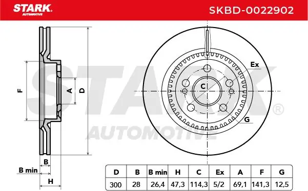 Stark féktárcsa - SKBD-0022902 - TothCarparts