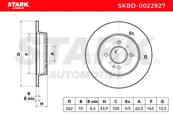 Stark féktárcsa - SKBD-0022927 - TothCarparts