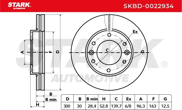 Stark féktárcsa - SKBD-0022934 - TothCarparts