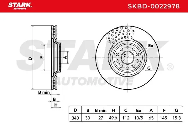 Stark féktárcsa - SKBD-0022978 - TothCarparts