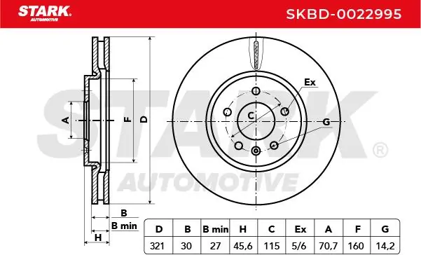 Stark féktárcsa - SKBD-0022995 - TothCarparts